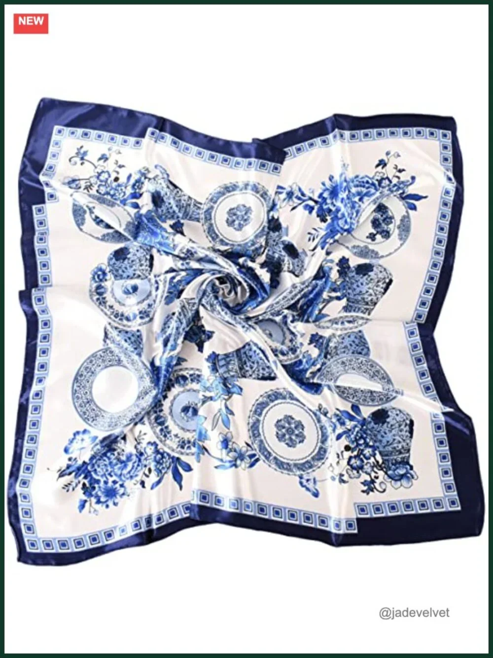 35x35 Silk Like Satin Scarf Head Wrap Neck Bandana Fashion Square Hair Scarf